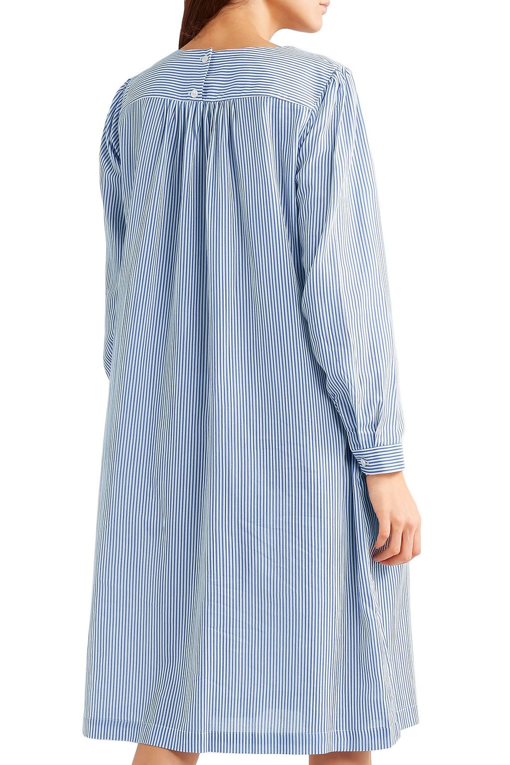 A.P.C. Cassie striped cotton-poplin dress