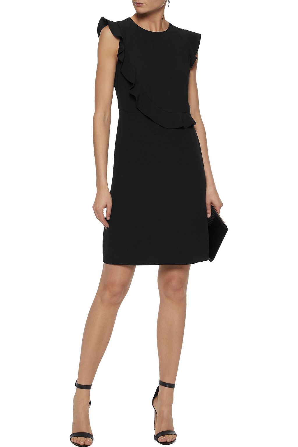 IRIS & INK Nina ruffled crepe dress