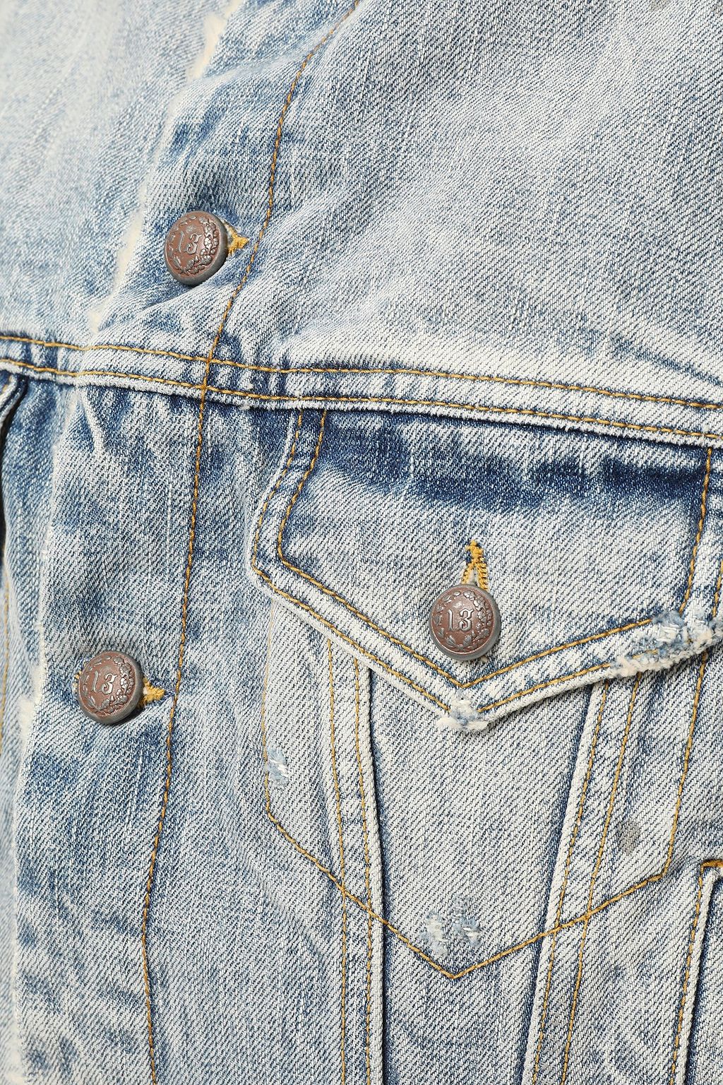 R13 Shearling-lined denim jacket