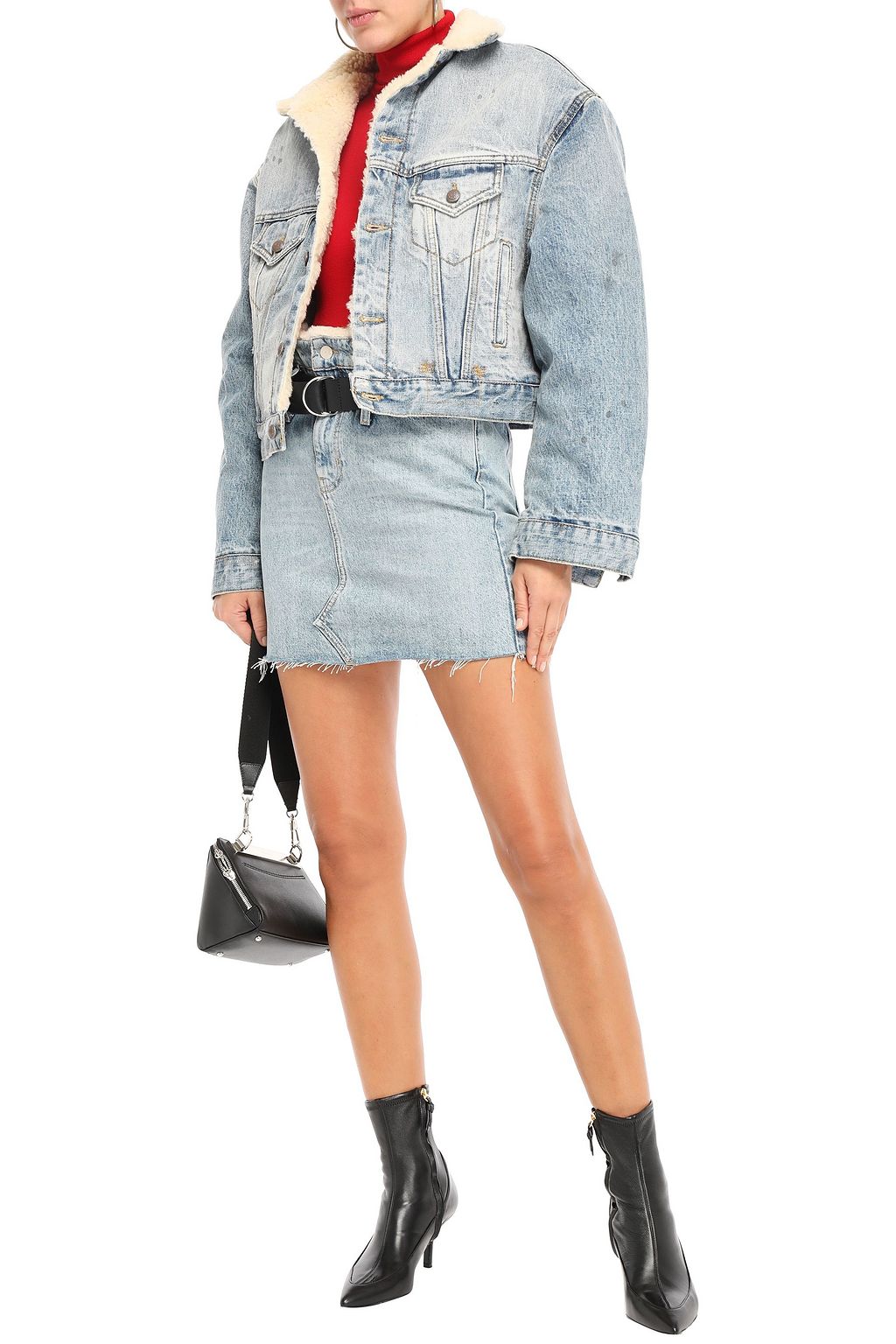 R13 Shearling-lined denim jacket