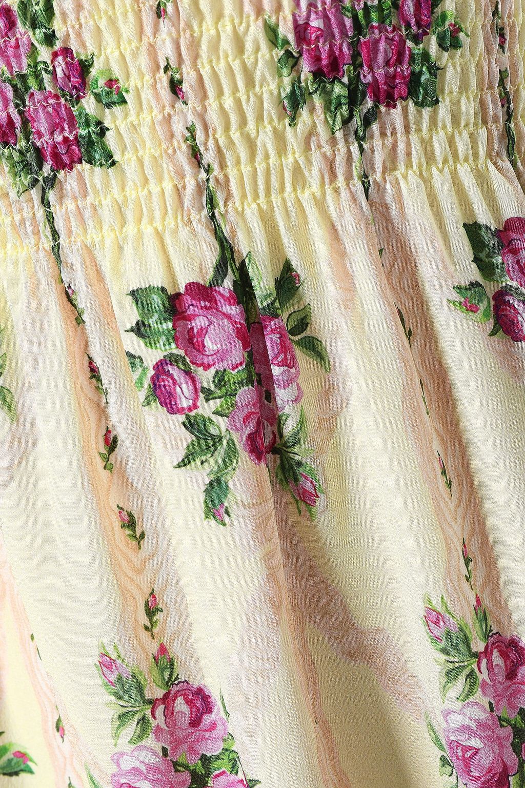 EMILIA WICKSTEAD Giovanna shirred floral-print silk crepe de chine midi dress