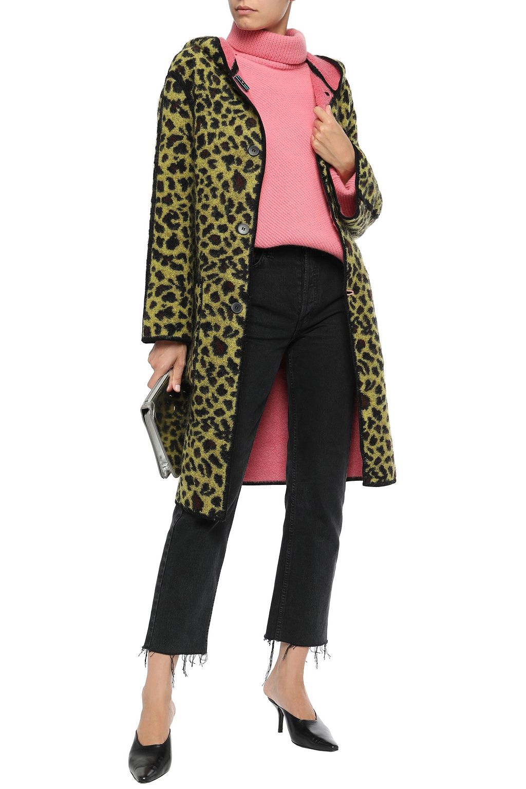 MISSONI Leopard-print felt hooded coat