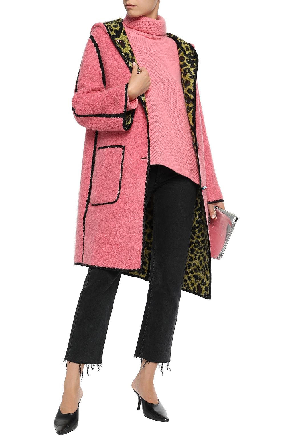 MISSONI Leopard-print felt hooded coat