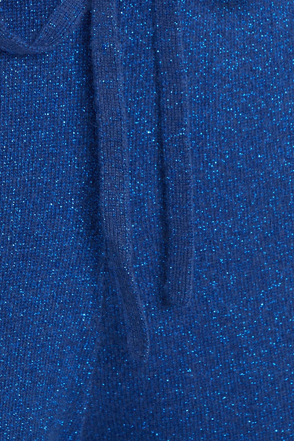 ALLUDE Metallic wool and cashmere-blend track pants