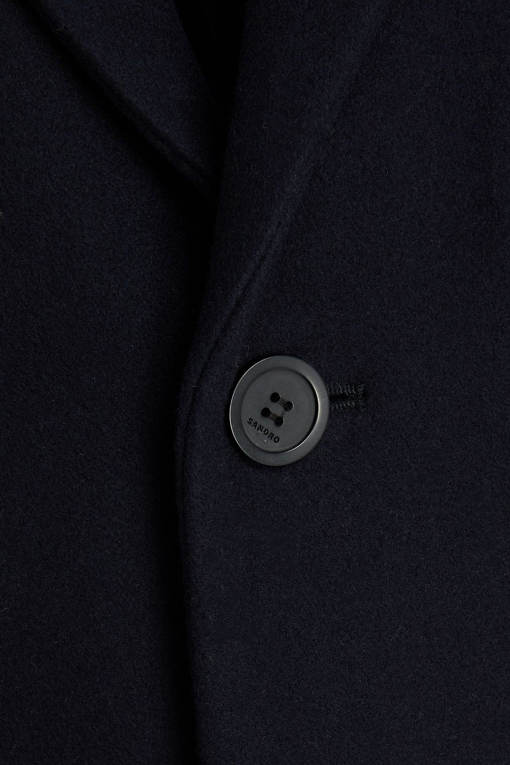 SANDRO Wool-blend felt coat