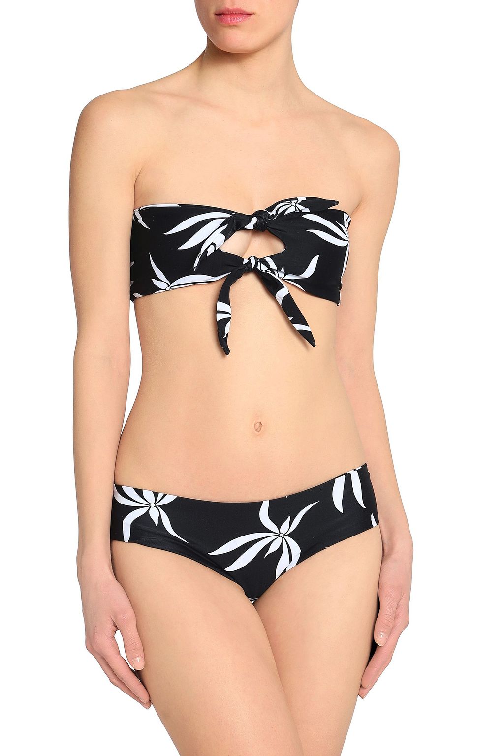 MIKOH Printed mid-rise bikini briefs