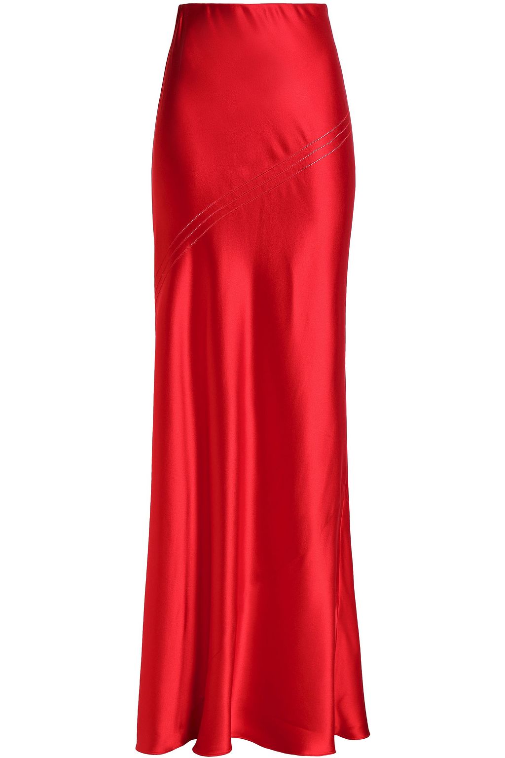 Red Silk-satin maxi skirt | Sale up to 