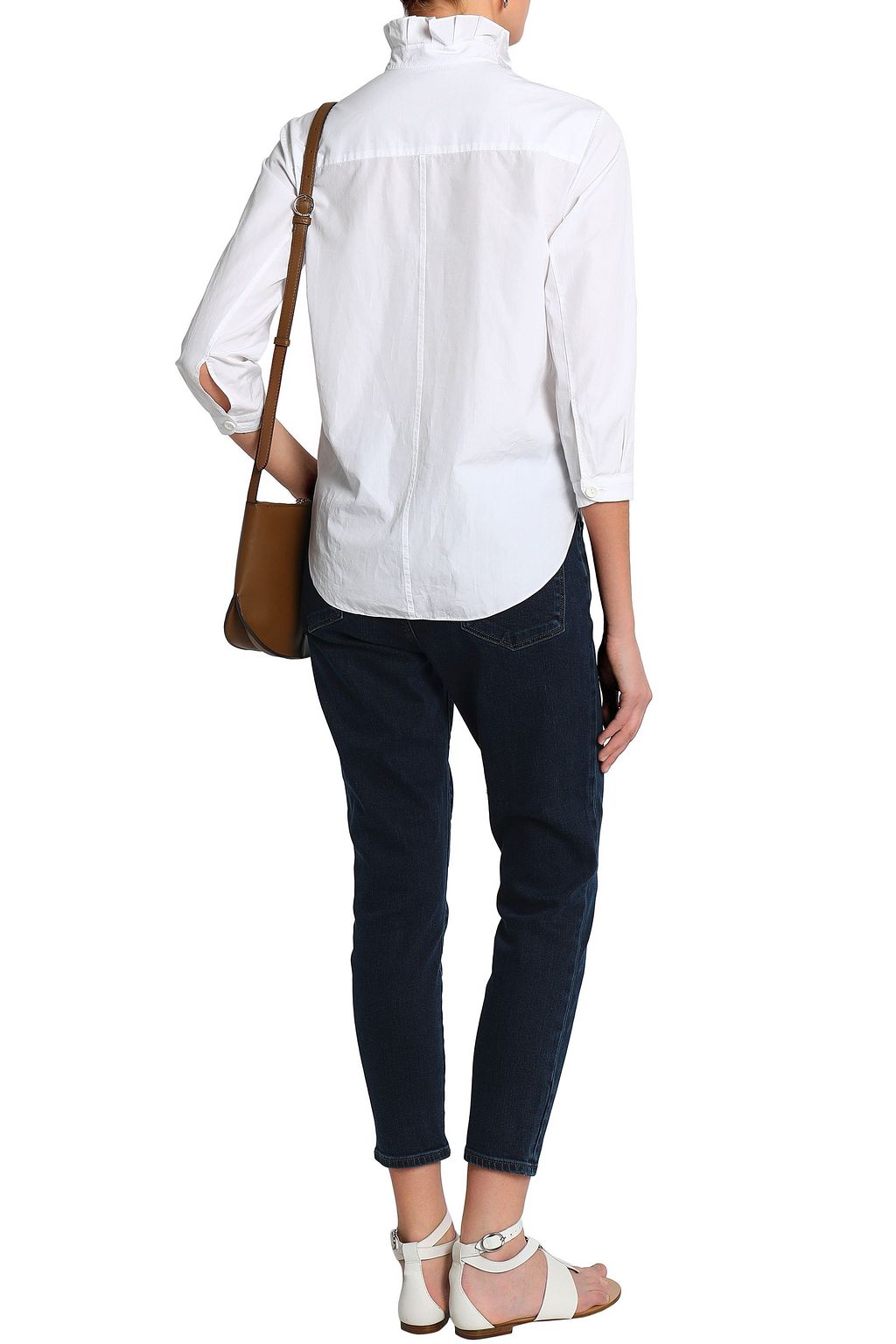 J BRAND Alana cropped bleached high-rise skinny jeans