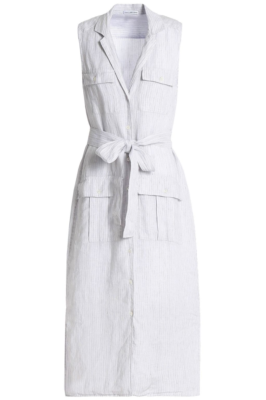 james perse linen shirt dress