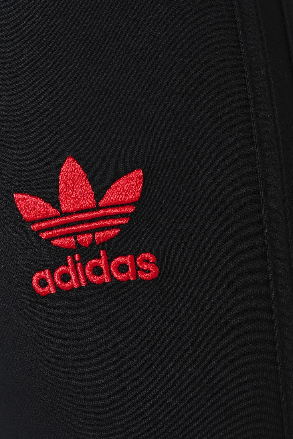 ADIDAS ORIGINALS Embroidered stretch-cotton leggings