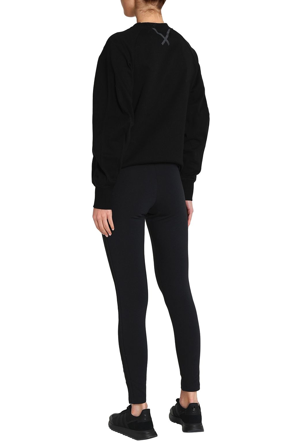 ADIDAS ORIGINALS Embroidered stretch-cotton leggings