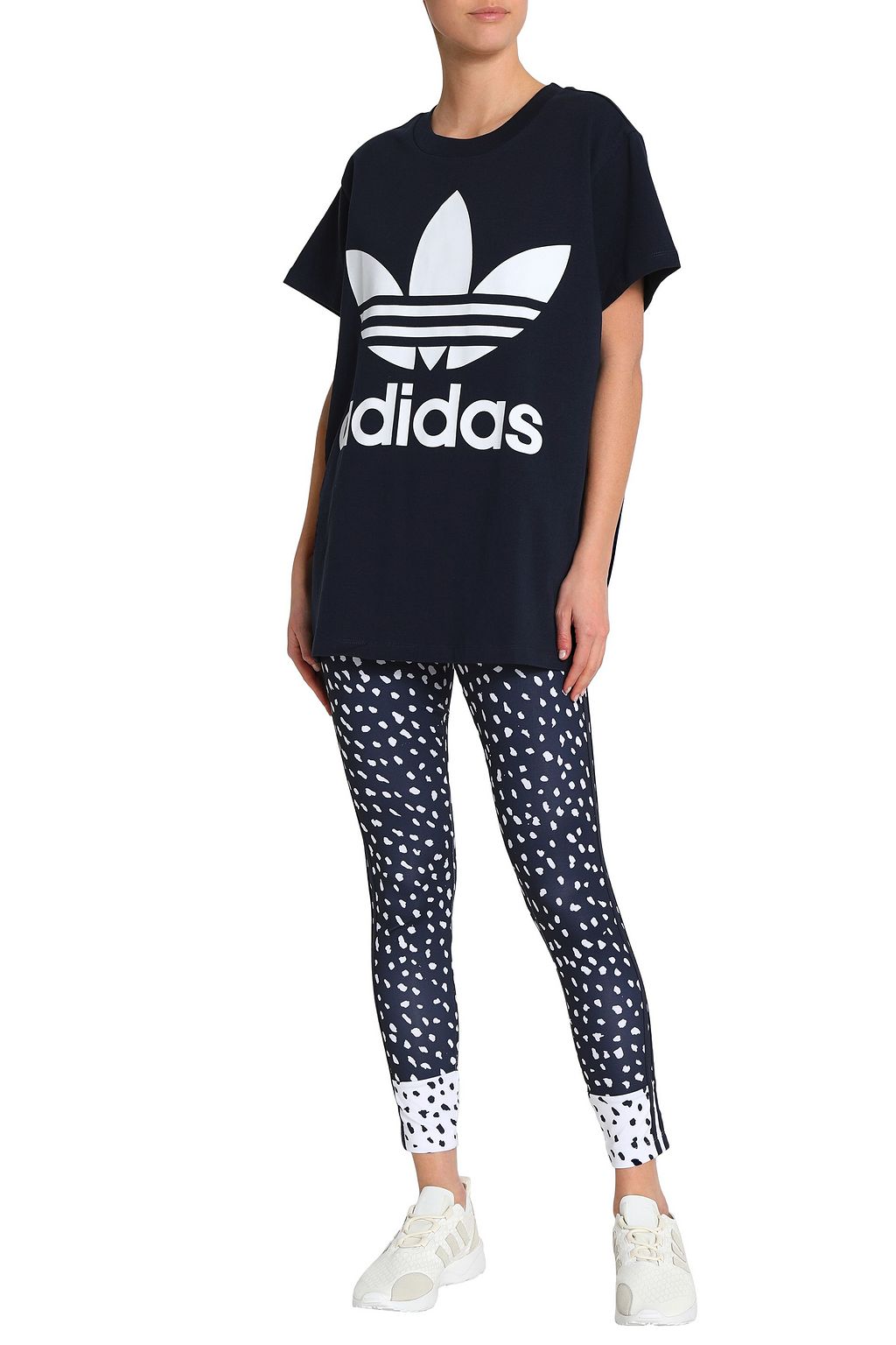 ADIDAS ORIGINALS Printed cotton-jersey T-shirt