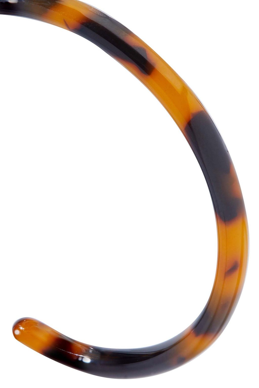 KENNETH JAY LANE Tortoiseshell resin hoop earrings