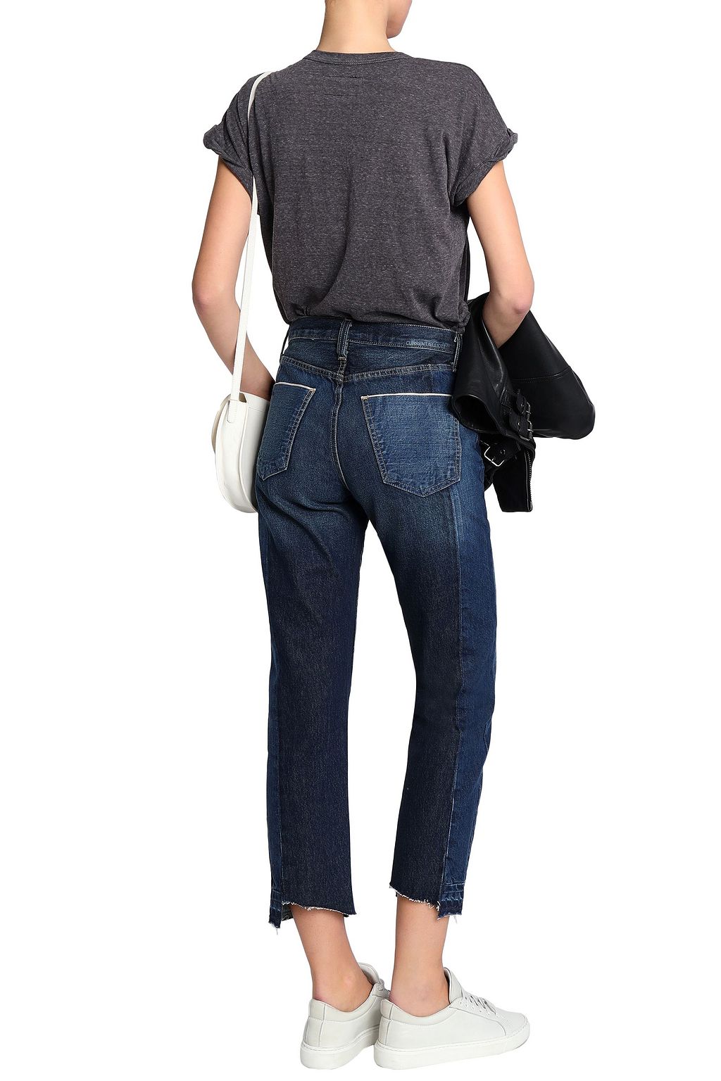 Dark denim The Selvedge Uneven paneled mid-rise straight-leg jeans | Sale  up to 70% off | THE OUTNET | CURRENT/ELLIOTT | THE OUTNET