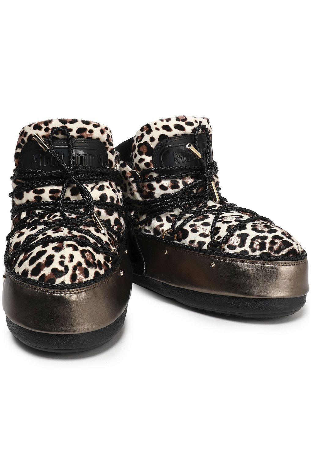 Bronze Leopard print calf hair snow Bronze Leopard print calf hair snow