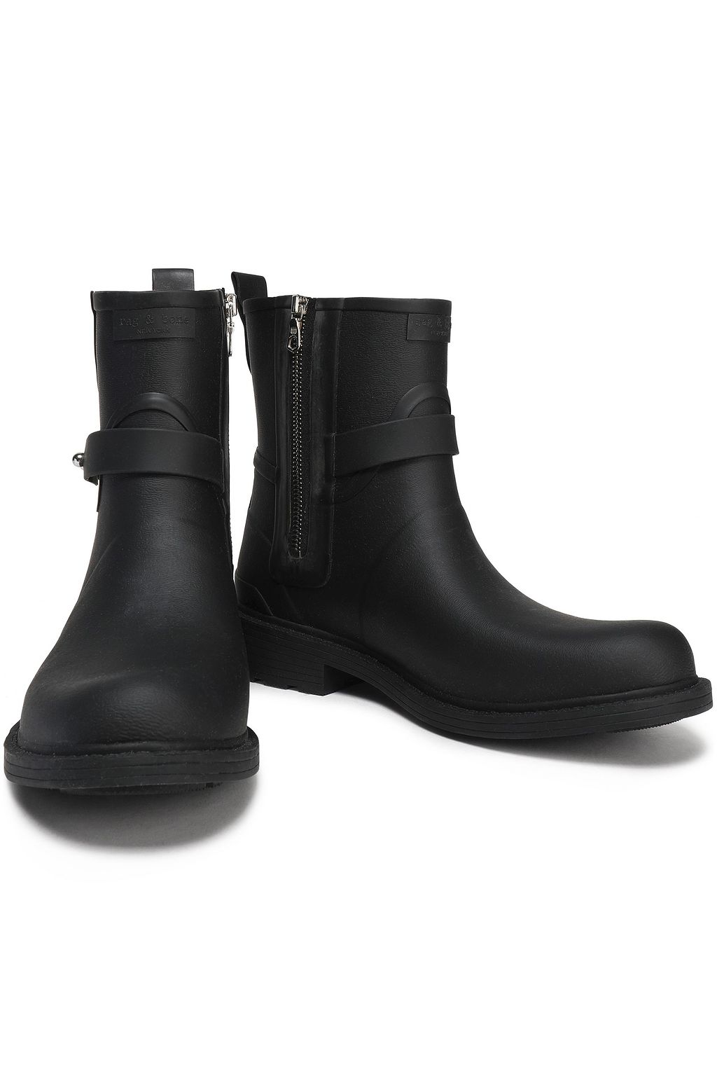 RAG BONE Moto rubber rain boots THE OUTNET