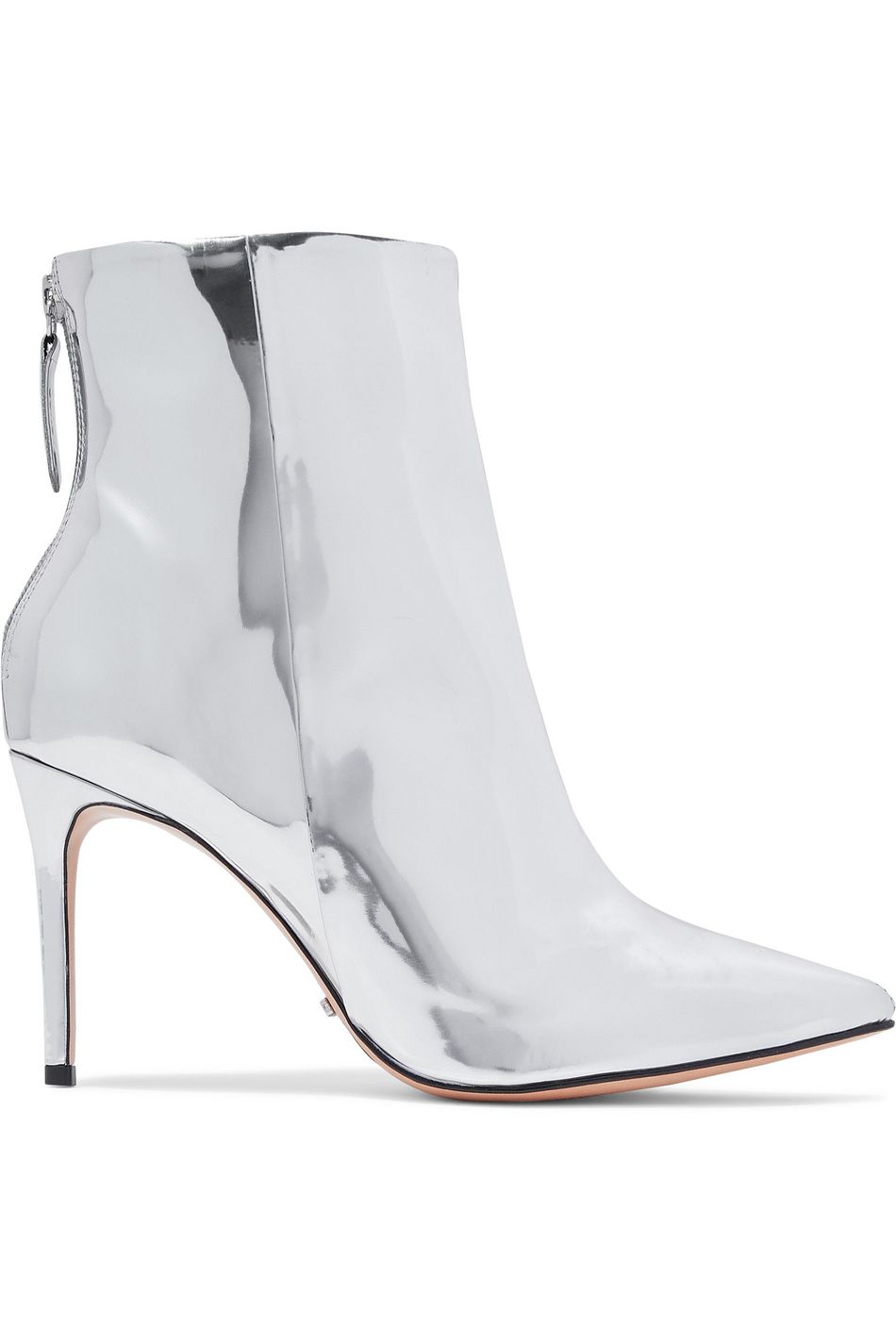 schutz silver boots