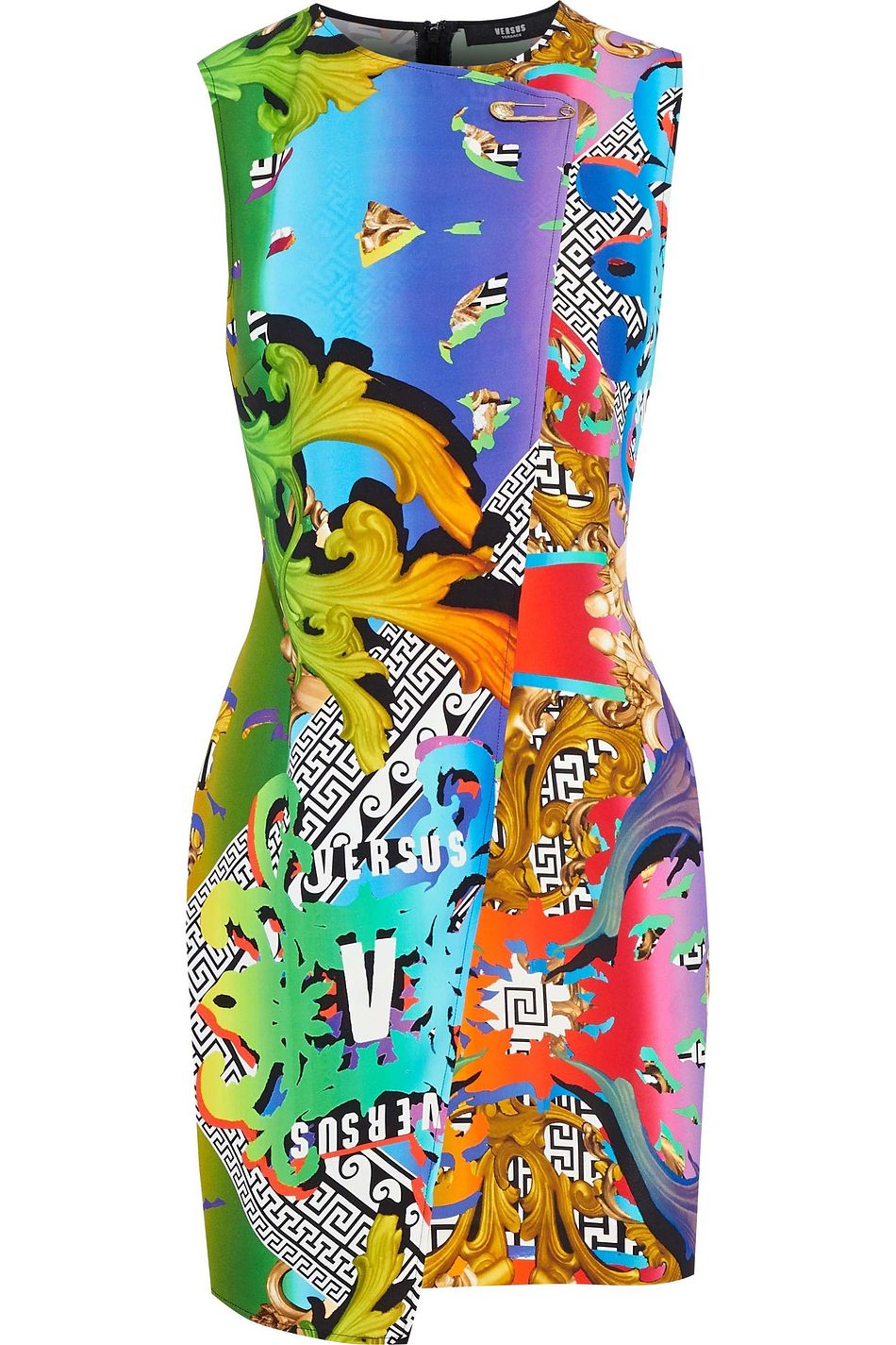 Multicolor Printed Cady Mini Dress Sale Up To 70 Off The