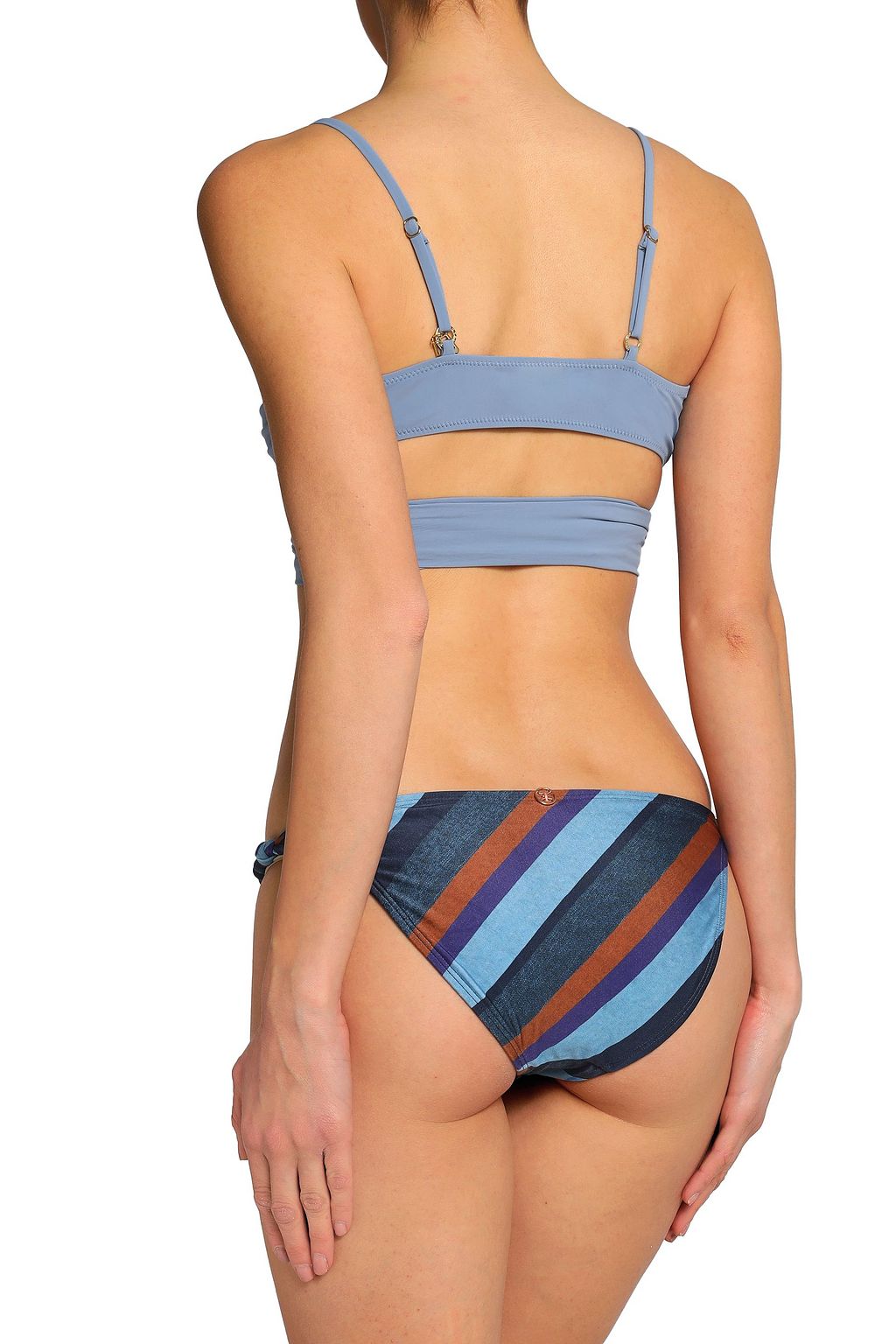 VIX PAULA HERMANNY Striped low-rise bikini briefs