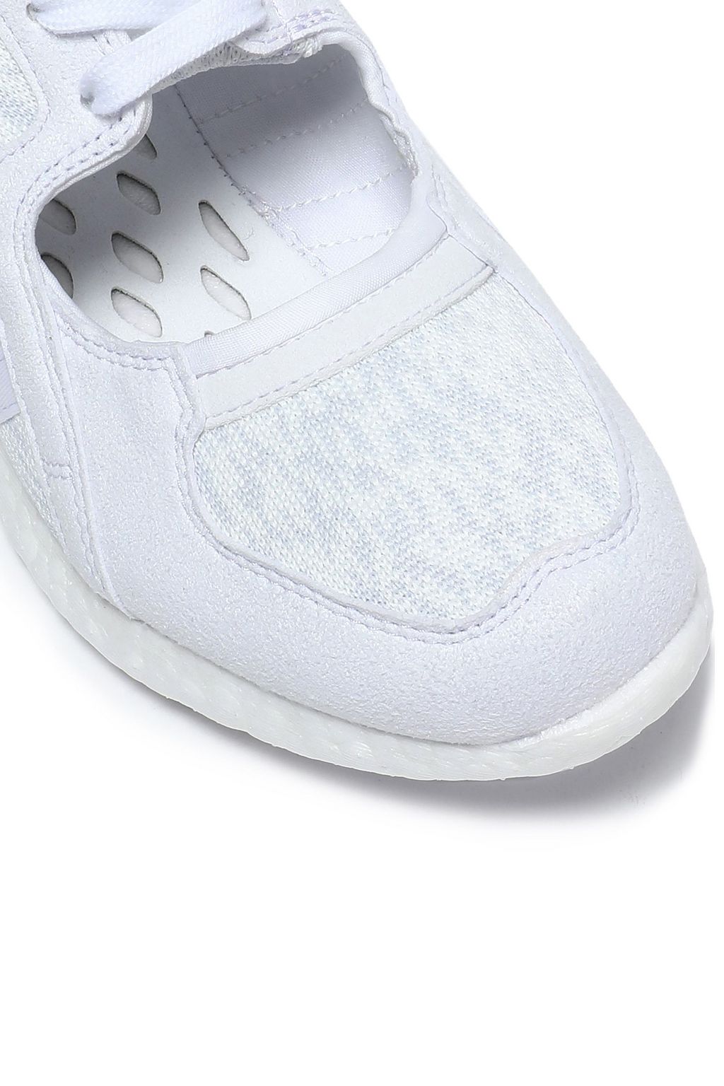 ADIDAS ORIGINALS Faux suede-trimmed knitted sneakers