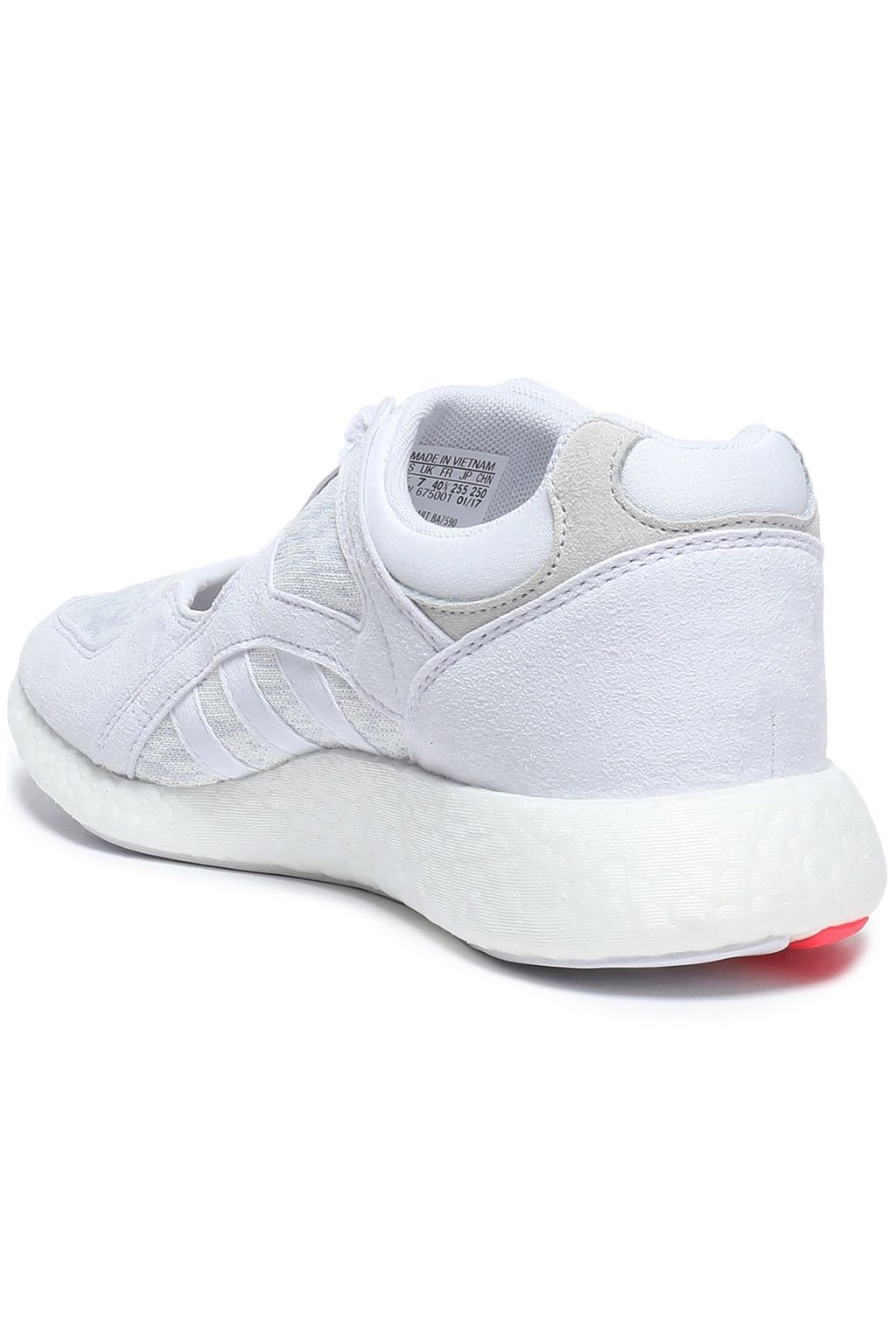 ADIDAS ORIGINALS Faux suede-trimmed knitted sneakers