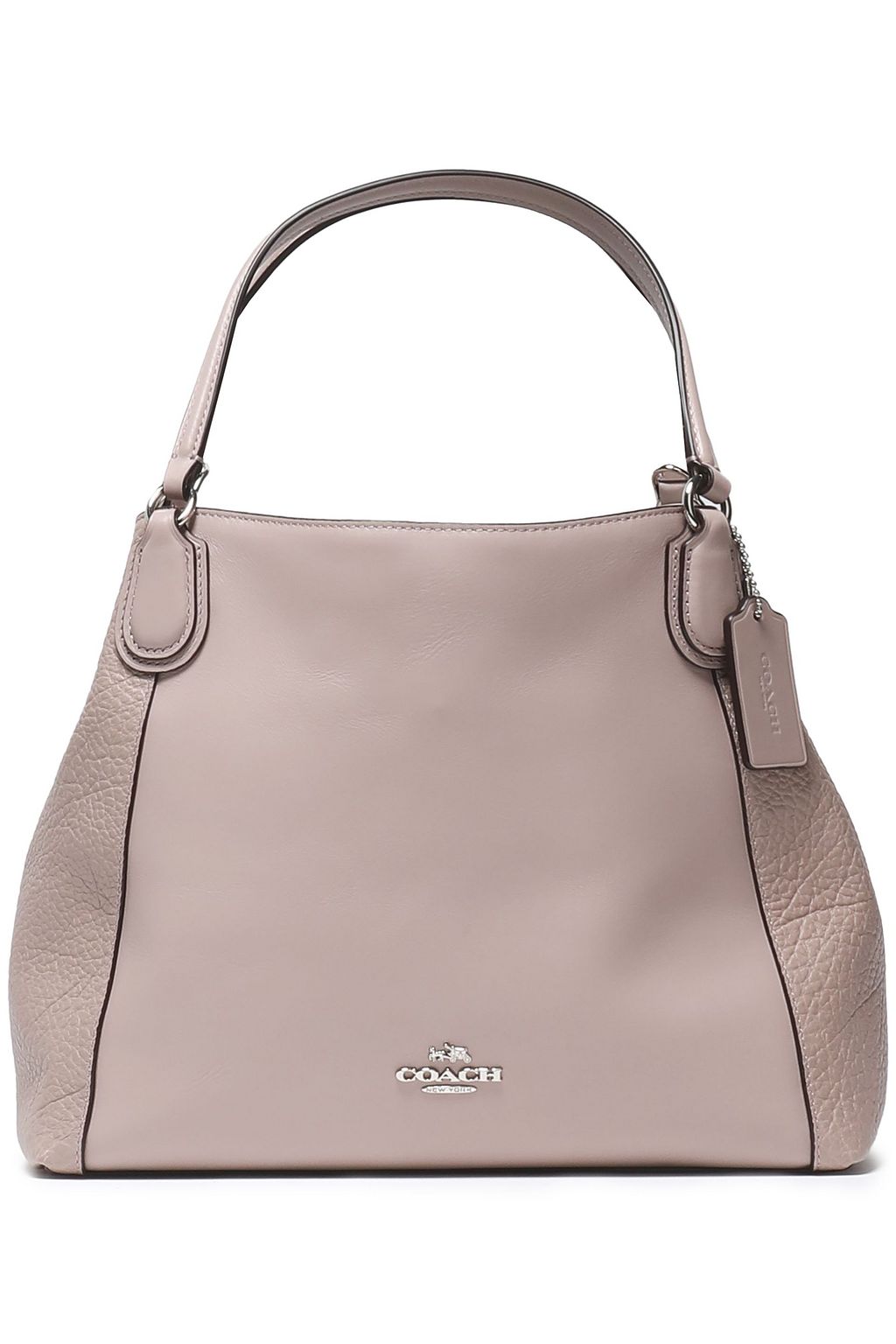 taupe leather hobo bag