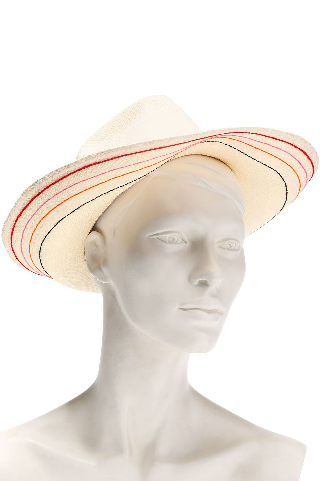 SENSI STUDIO Grosgrain-trimmed toquilla straw Panama hat