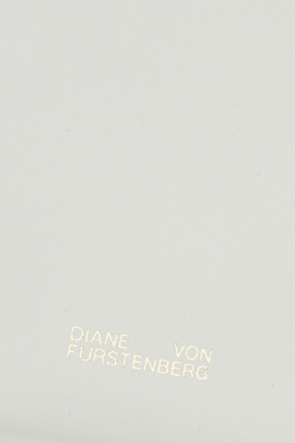 DIANE VON FURSTENBERG Gingham leather cosmetics case