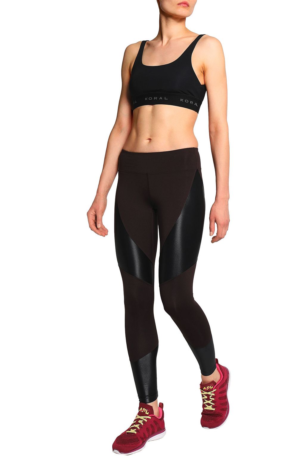 KORAL Cropped stretch leggings