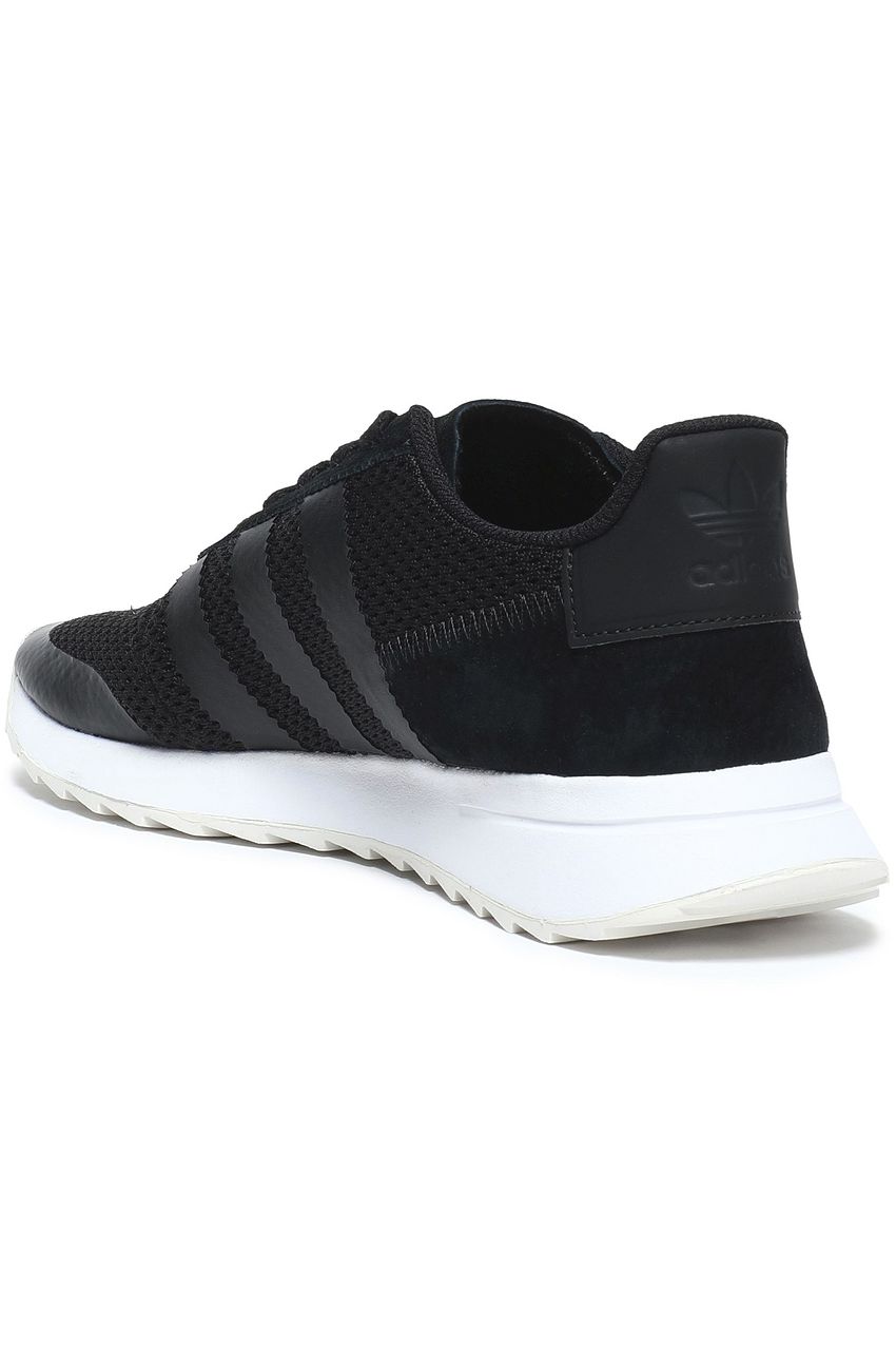 adidas black suede trainers