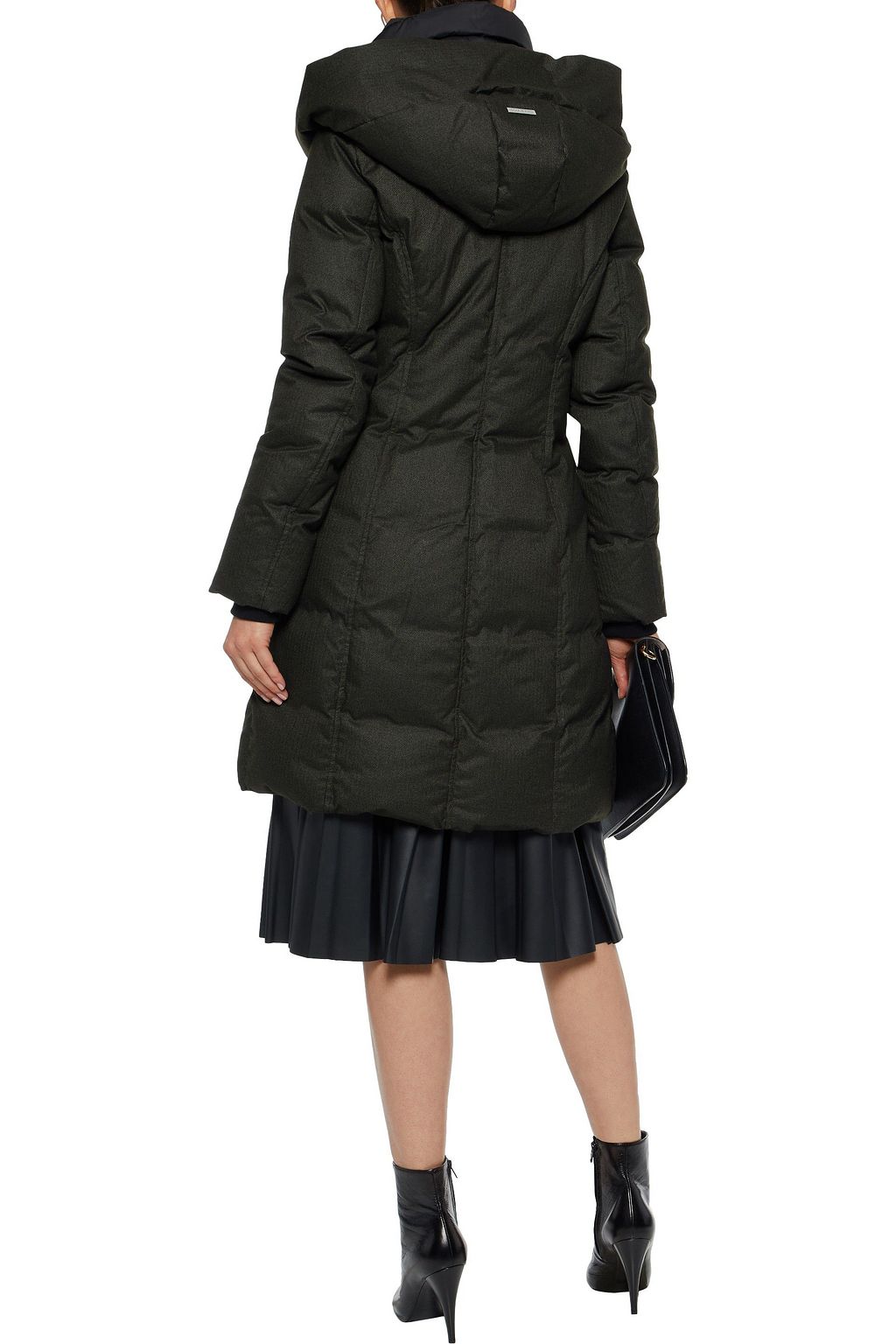 SOIA & KYO Delfina quilted shell down hooded coat