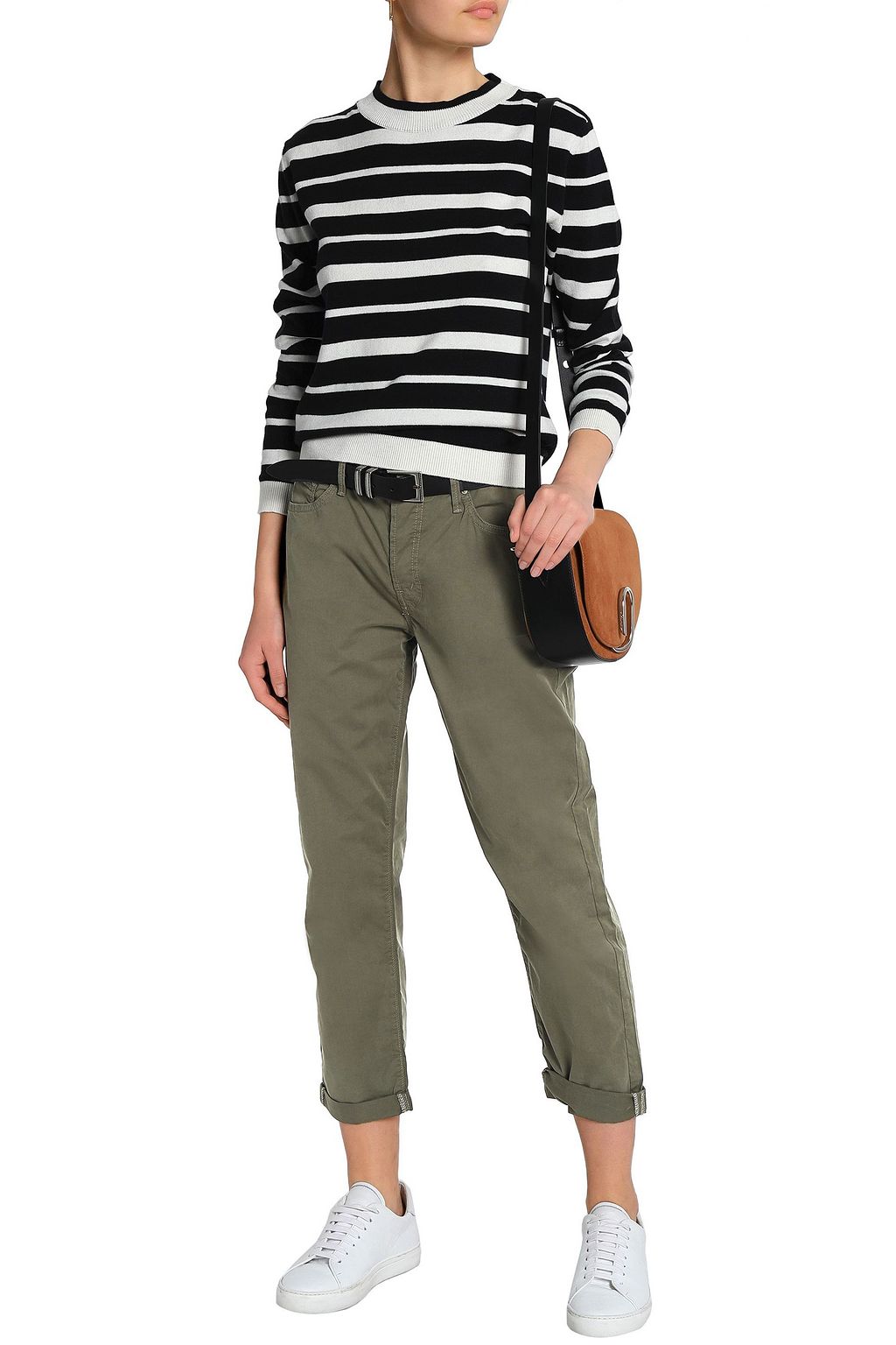 3.1 PHILLIP LIM Leather-trimmed suede shoulder bag