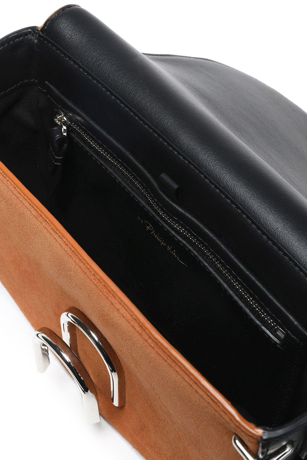 3.1 PHILLIP LIM Leather-trimmed suede shoulder bag