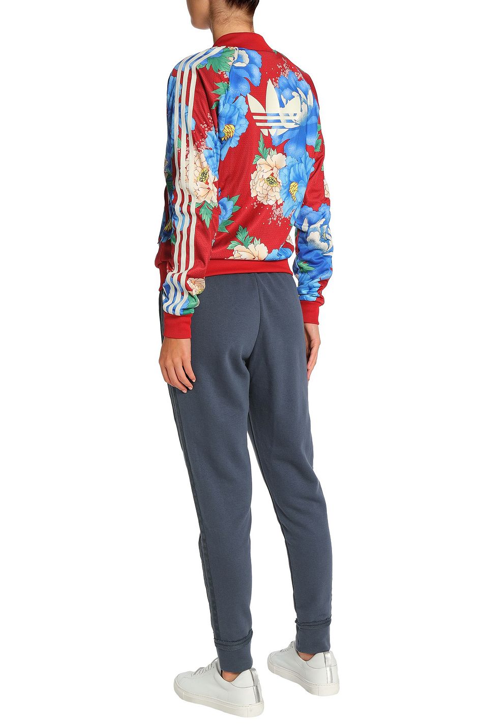 adidas track pants floral