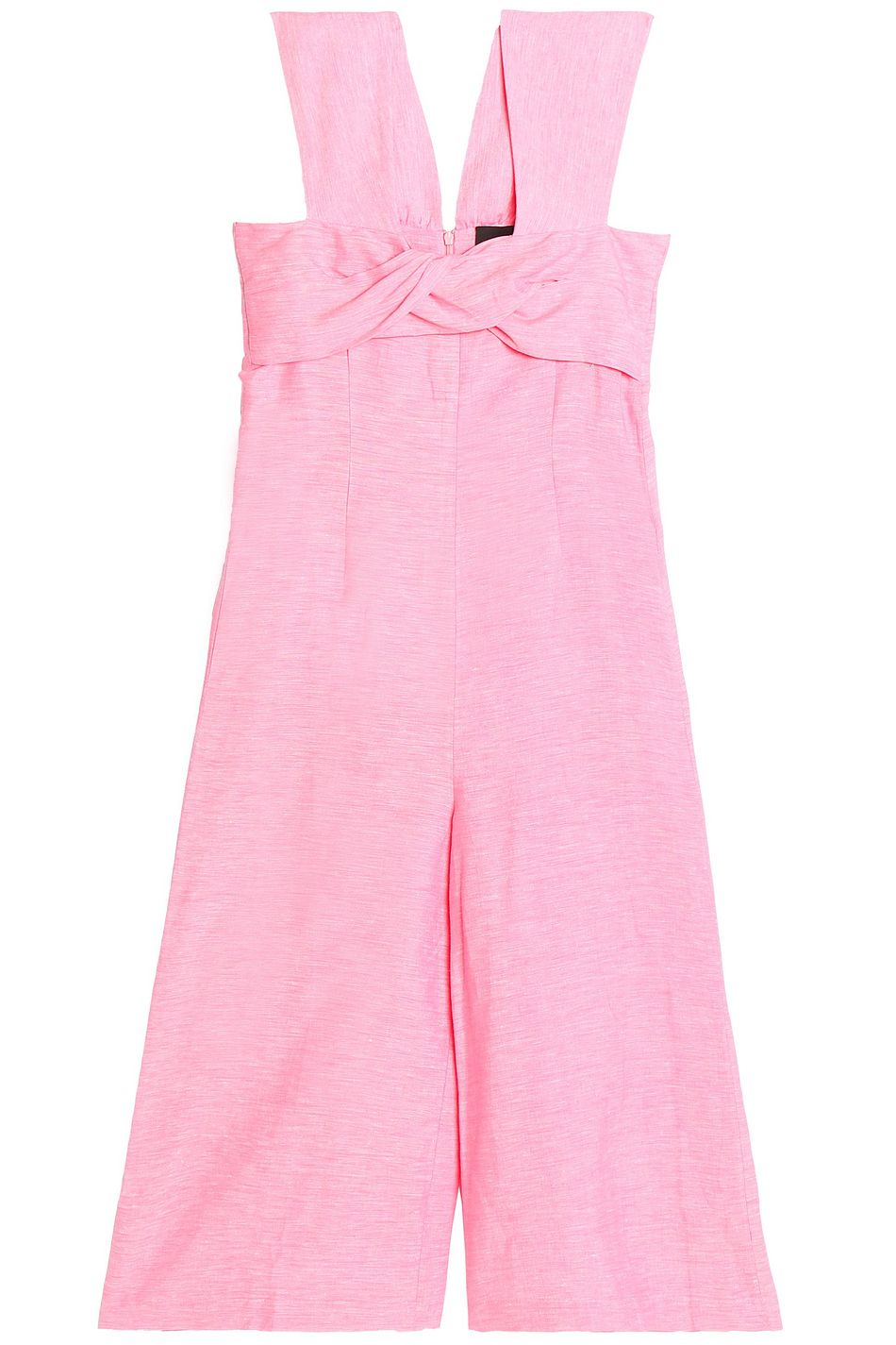 pink cropped jumpsuit