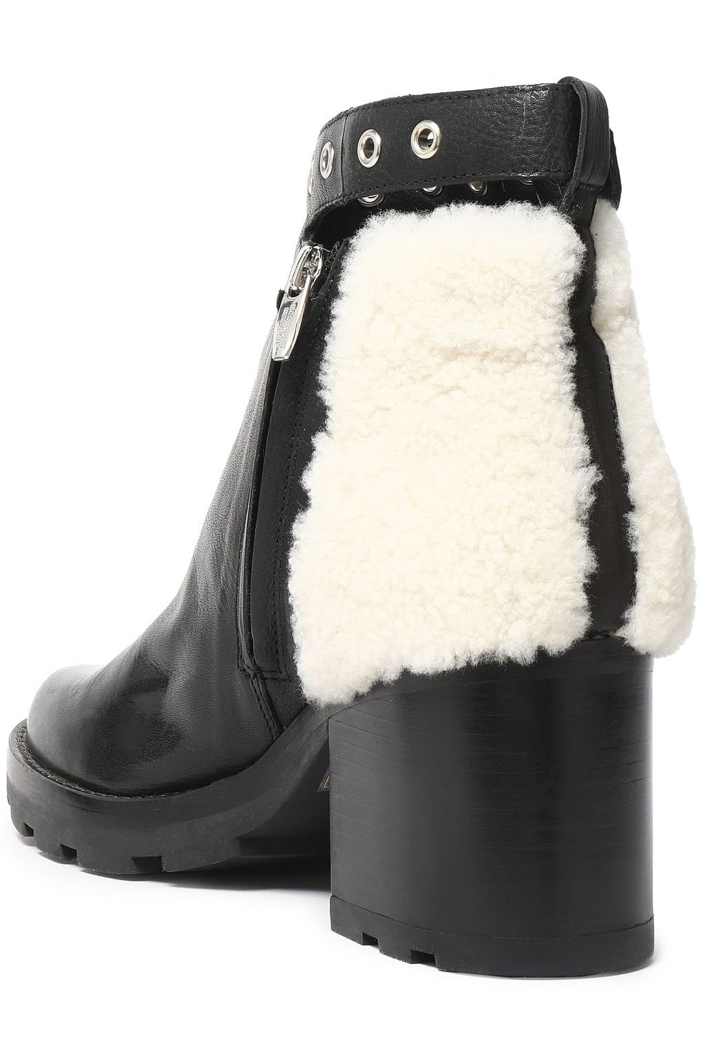 SIGERSON MORRISON Santiago shearling-paneled suede ankle boots
