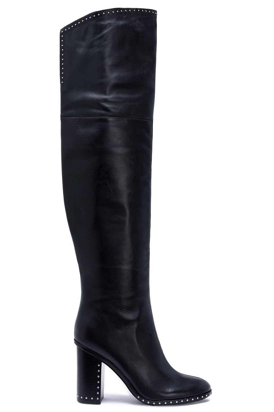 studded thigh high boots