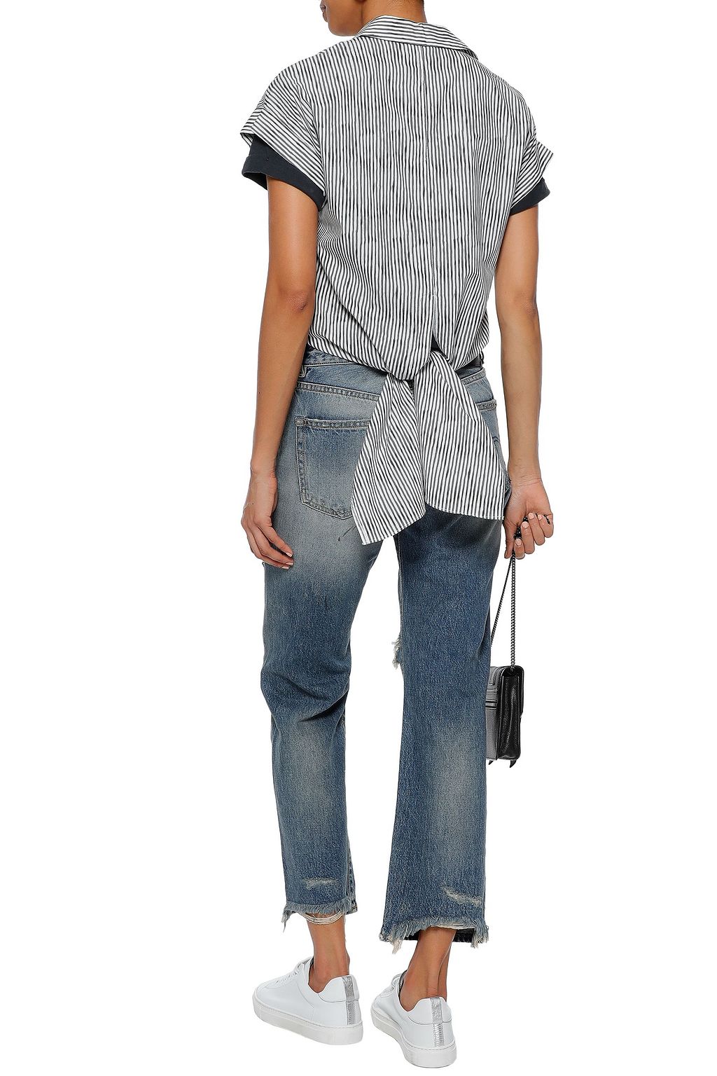R13 Bowie distressed boyfriend jeans