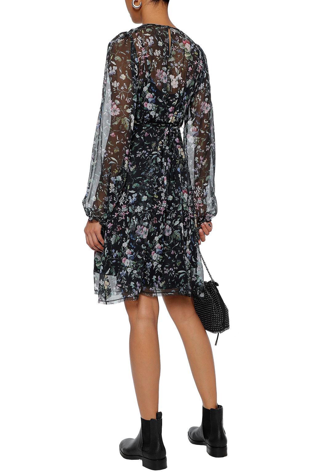 R13 Floral-print silk-chiffon dress