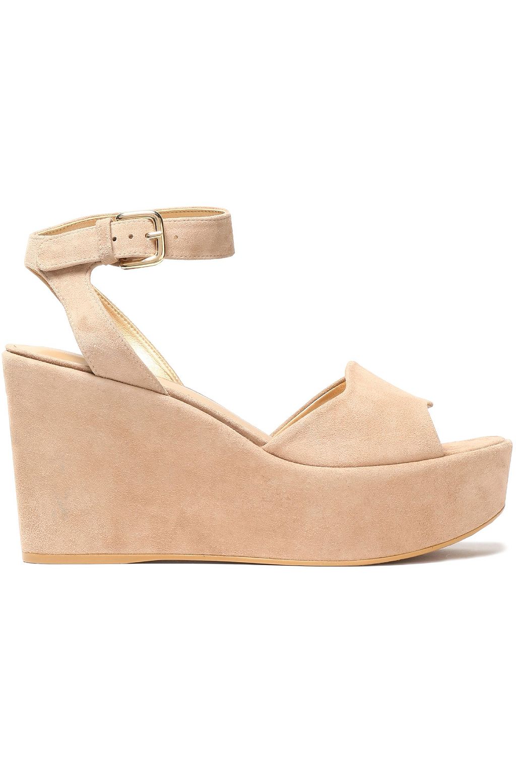 stuart weitzman suede platform sandals