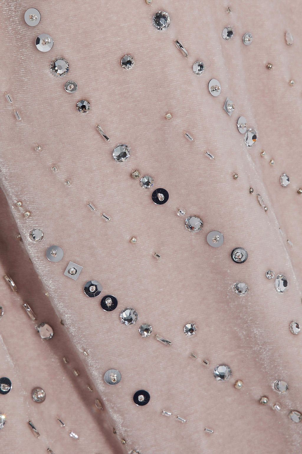 MAGDA BUTRYM Bogota embellished gathered velvet mini dress