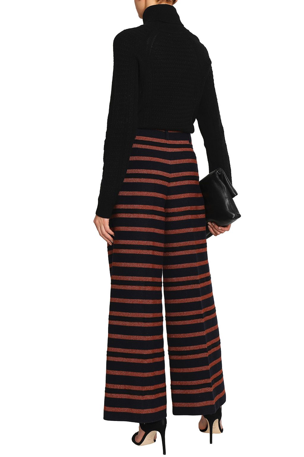 BY MALENE BIRGER Striped twill wide-leg pants