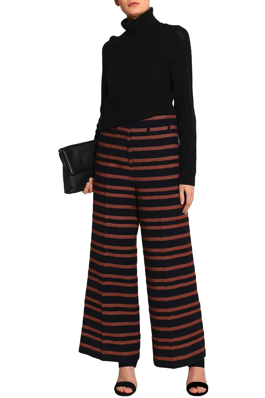 BY MALENE BIRGER Striped twill wide-leg pants