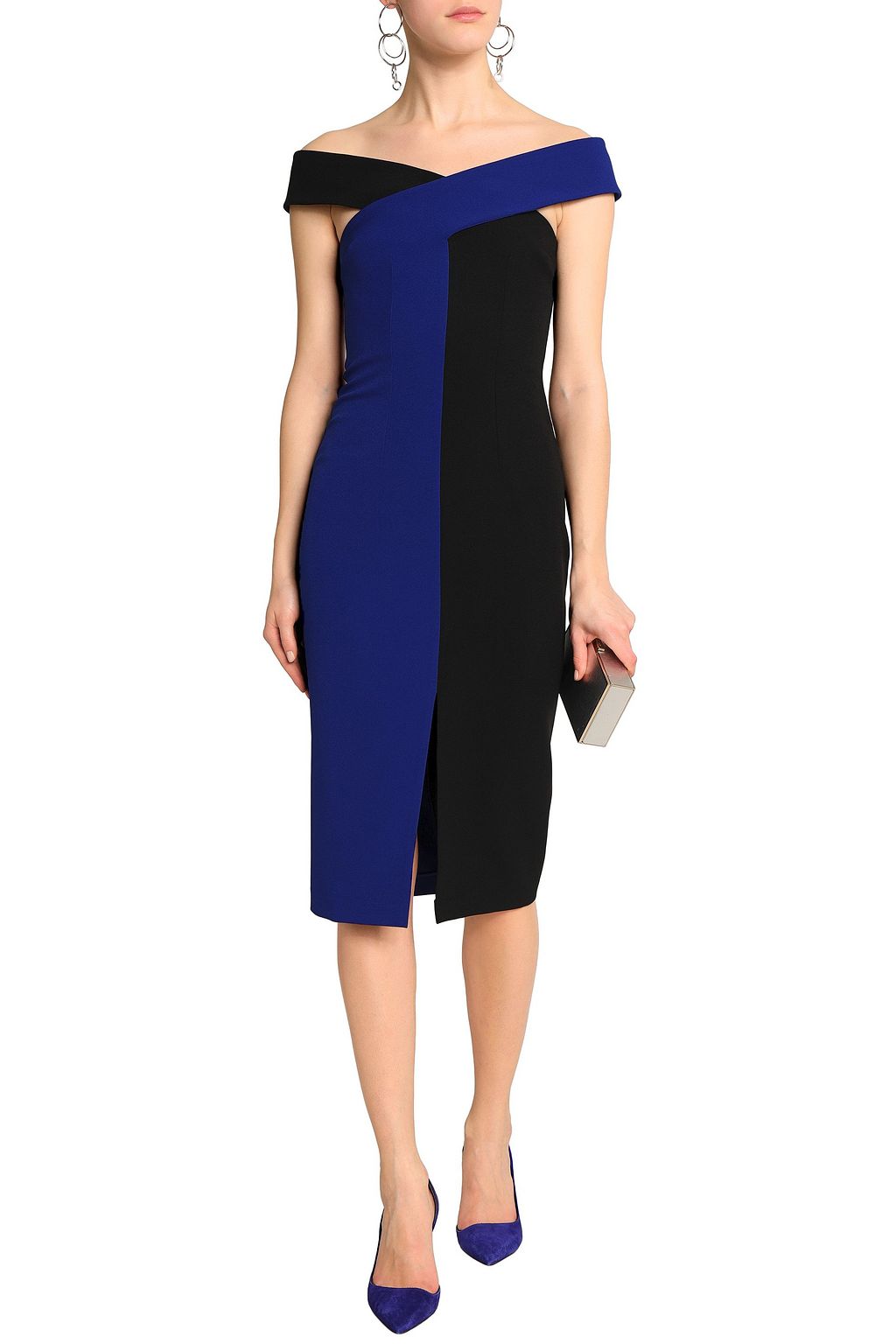 SAFIYAA Off-the-shoulder crepe dress