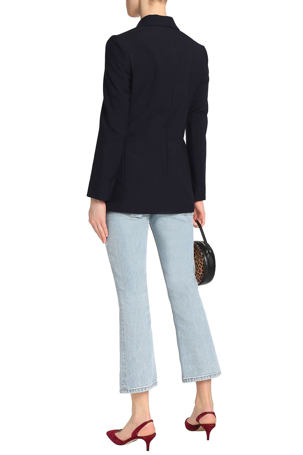 ALEXACHUNG Double-breasted wool-twill jacket