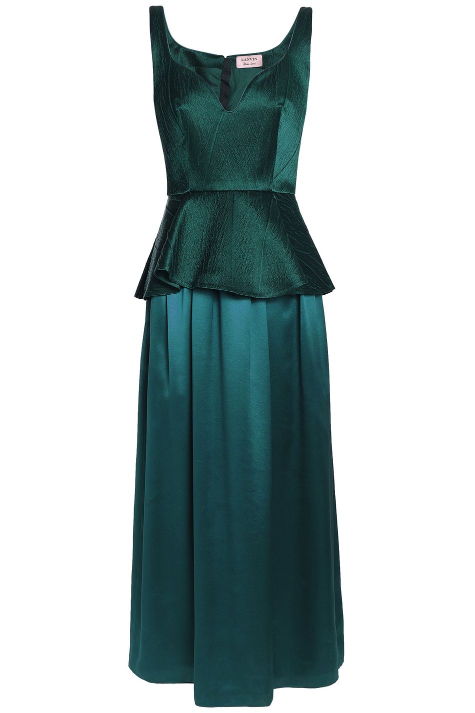 emerald green peplum dress