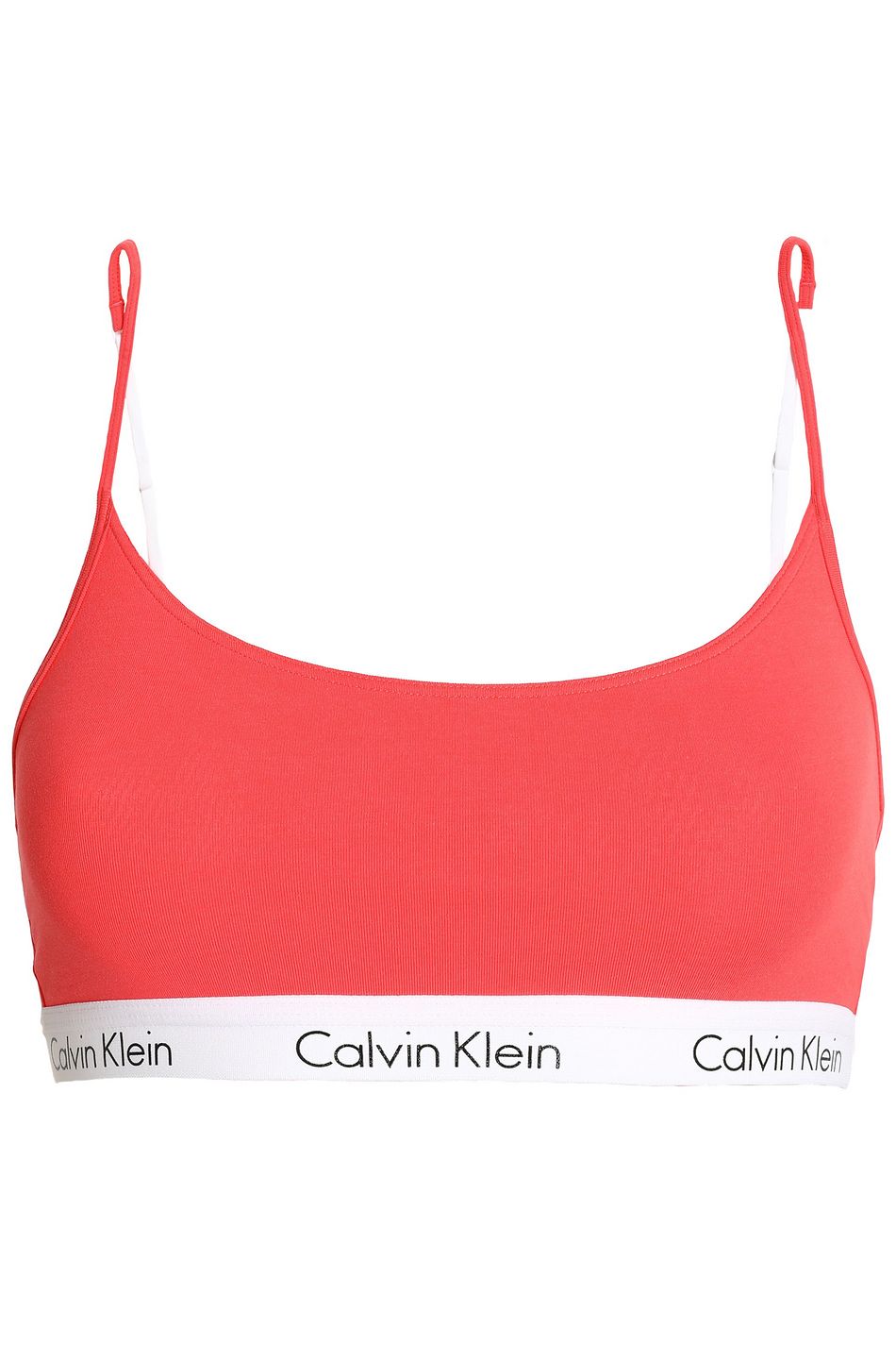 red calvin klein sports bra