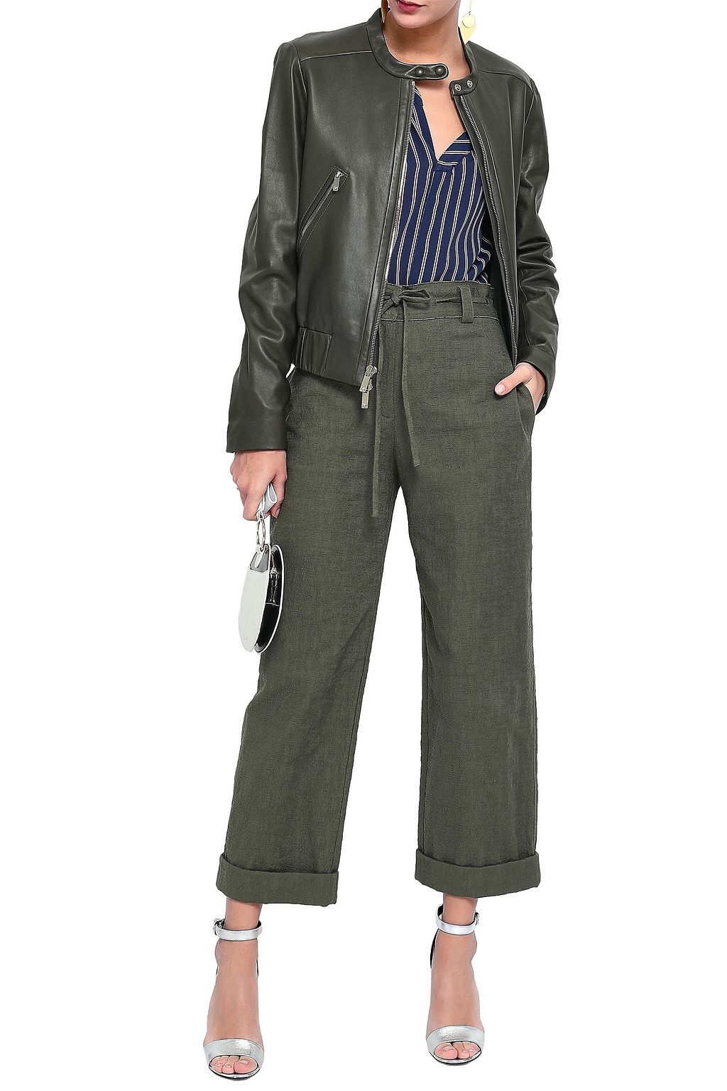 DIANE VON FURSTENBERG Lundy stretch-cotton wide-leg pants