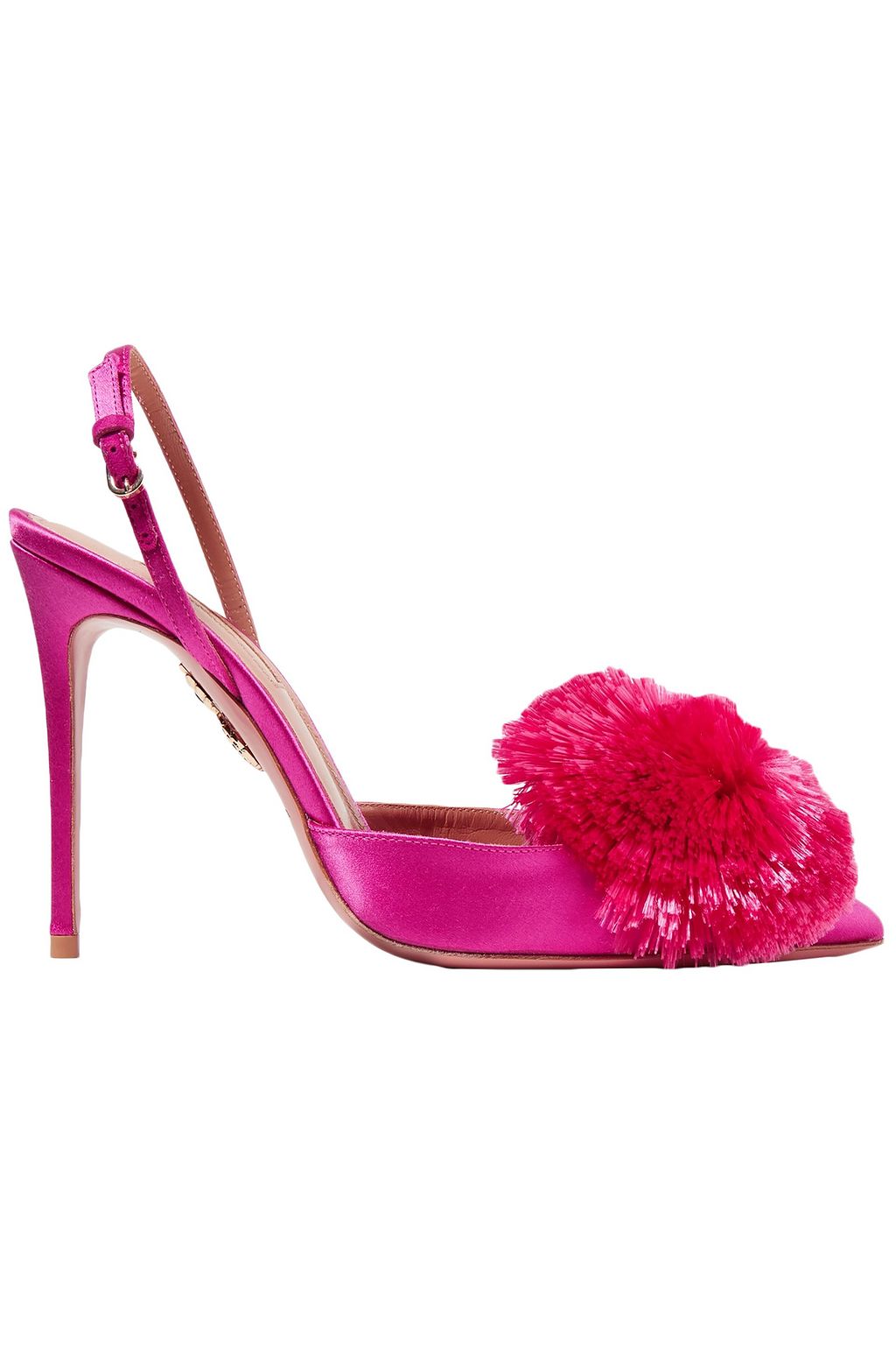 aquazzura powder puff heels