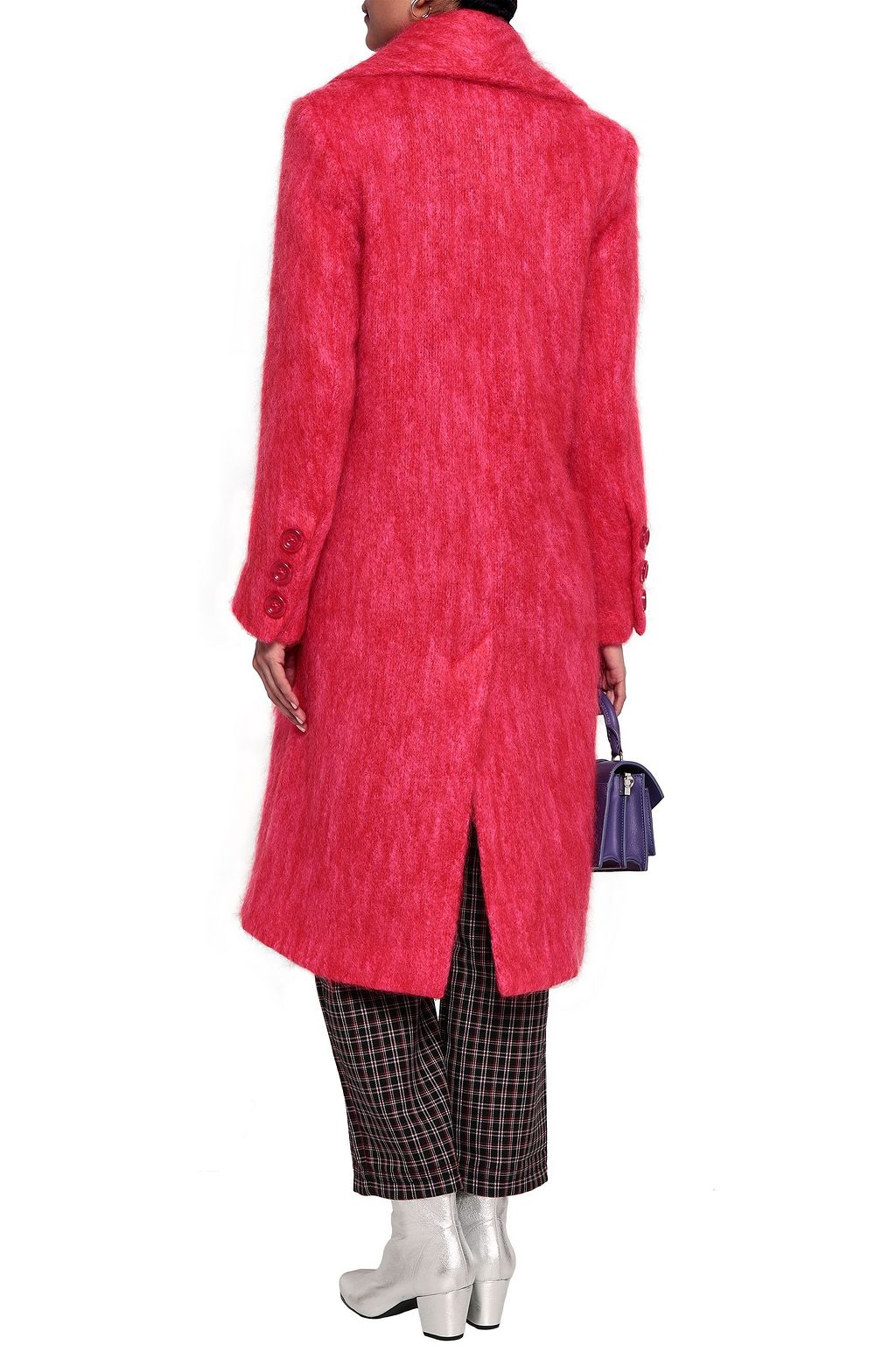 PAPER LONDON Rainbow mohair-blend coat